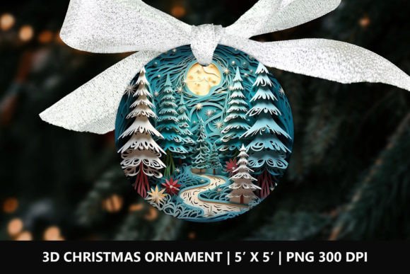 3D Christmas Round Ornament PNG Winter: A Practical Guide to Digital Crafting Success