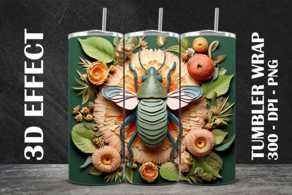 3D June Bug Tumbler Wrap 1: A Practical Guide to Digital Sublimation Success
