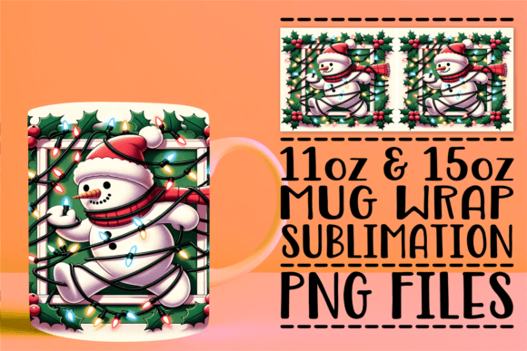 3D Winter Wall Mug Glance: Sublimation Design Guide