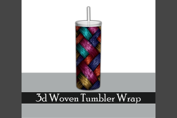 3D Woven Texture Tumbler Wrap: Bringing Multicolored Rope Designs to Sublimation