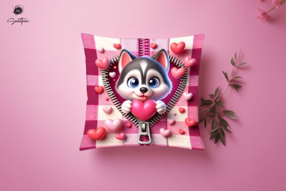 3D Zipper Dog Valentine Pillow PNG 29: A Practical Guide to High-Quality Sublimation Results
