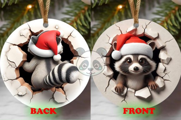 Elevating Holiday Merchandise: The Strategic Value of the Racoon 2 Side 3D Christmas Ornament Digital Asset