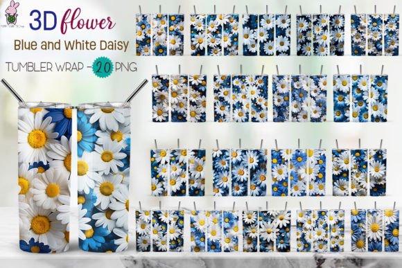 Elevating Sublimation Design: The Strategic Value of the 3D Daisy Flowers Background Bundle