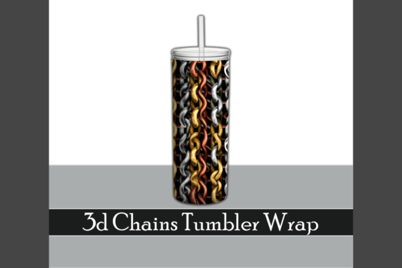 Evaluating the 3D Chains Weird Texture Tumbler Wrap for Sublimation