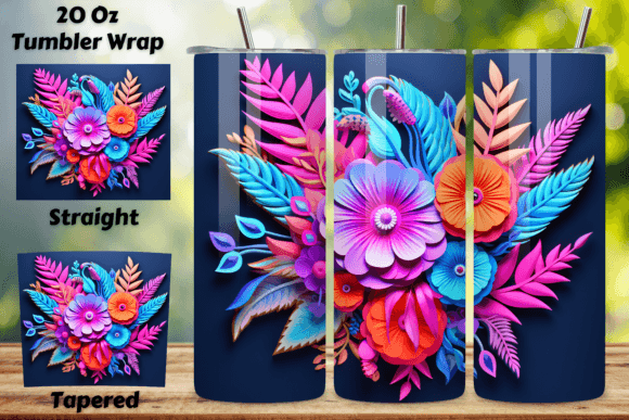 Evaluating the 3D Whimsical Floral Tumbler Wrap for Sublimation Projects