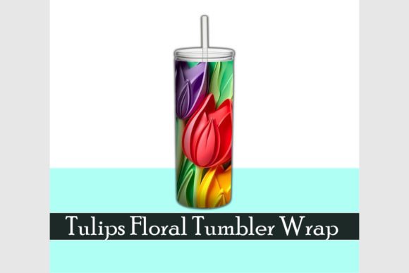 Evaluating the Colorful Tulips 3D Flowers Tumbler Wrap for Sublimation Projects