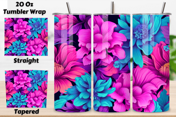 Mastering 3D Neon Floral Fantasy Tumbler Wraps: A Complete Guide to Sublimation-Ready PNG Designs