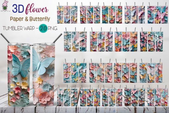 Strategic Application of the 3D Paper Flower Background Bundle in Digital Product Design